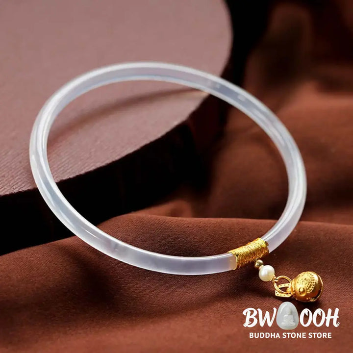 Buddha Stones Natural Cyan White Jade Success Bracelet - BWOOOH - Bracelet