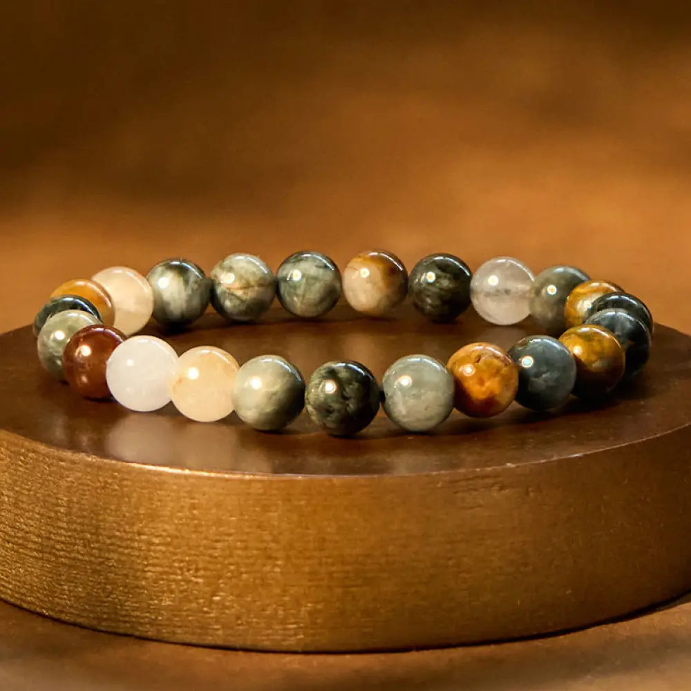 BWOOOH Natural Eagle’s Eye Stone Confidence Positive Bracelet - BWOOOH - Eagle’s Eye Stone(Wrist Circumference: