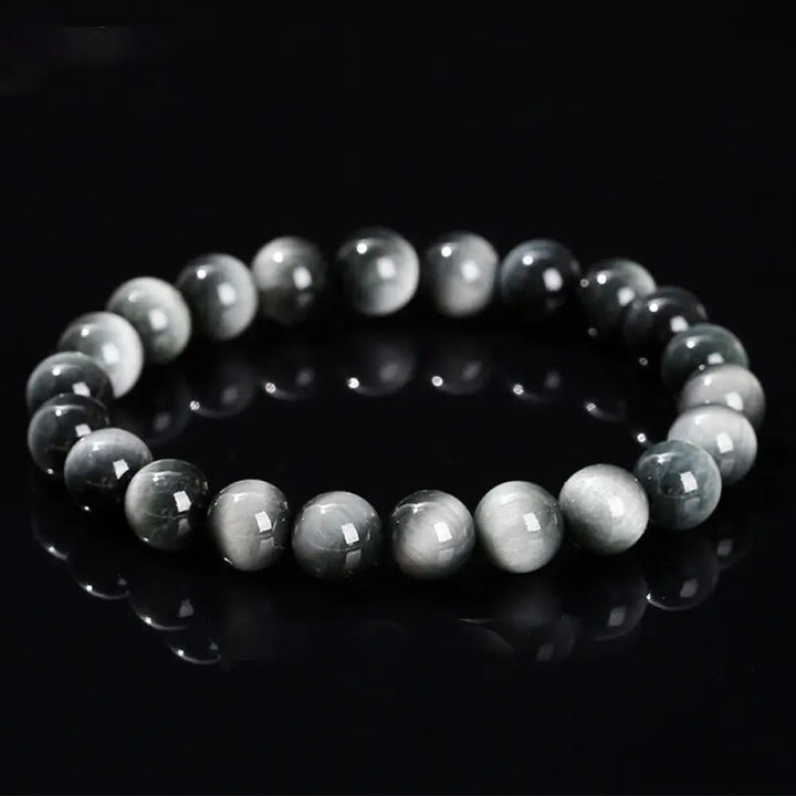 BWOOOH Natural Eagle’s Eye Stone Courage Positive Bracelet - BWOOOH - Eagle’s Eye Stone(Wrist Circumference: