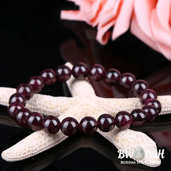 Buddha Stones Natural Garnet Bead Passion Bracelet - BWOOOH - Bracelet