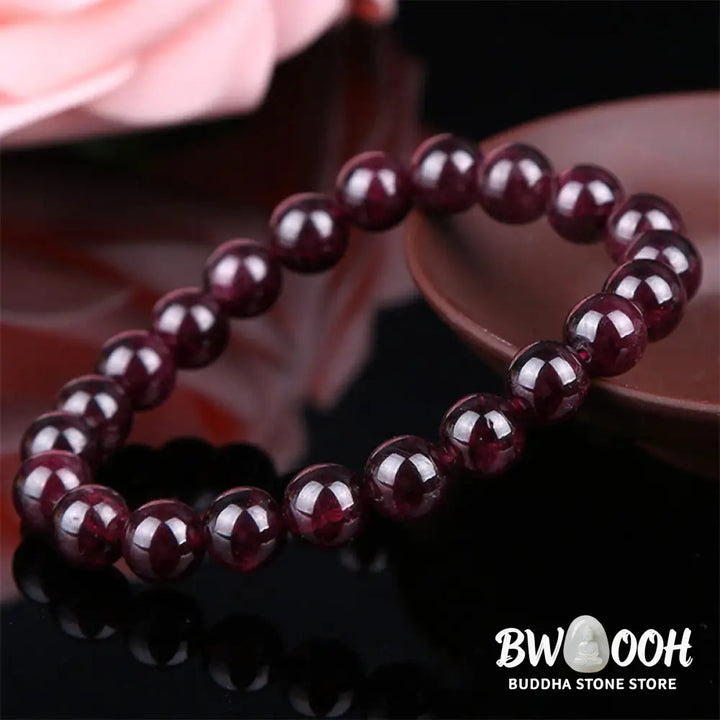 Buddha Stones Natural Garnet Bead Passion Bracelet - BWOOOH - Bracelet