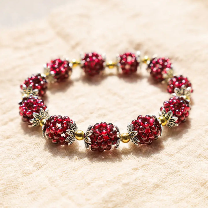 BWOOOH Natural Garnet Healing Bracelet - BWOOOH - 0.59 in (1.5 cm) - Bracelet