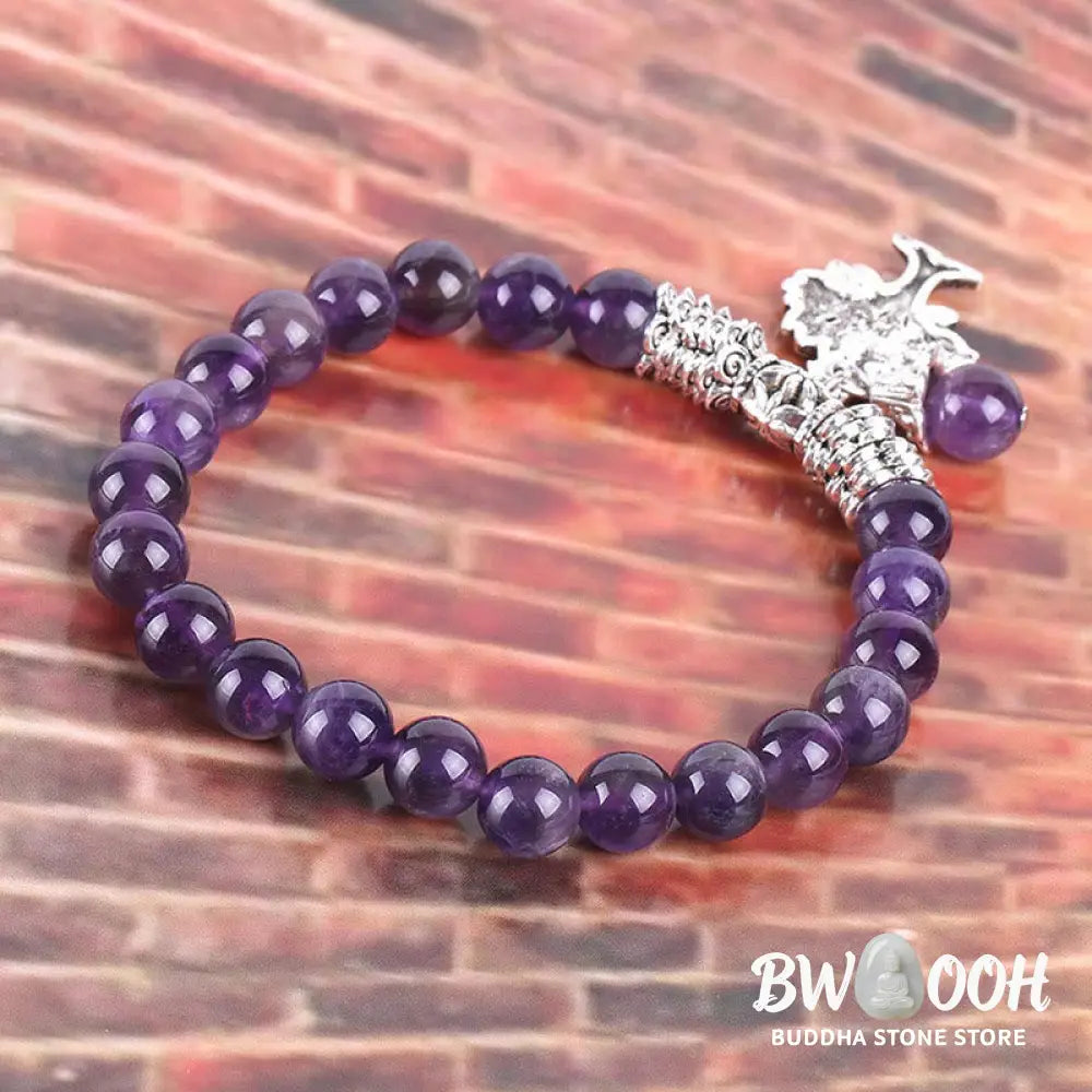 Buddha Stones Natural Gemstone Tree of Life Lucky Charm Stretch Bracelet - BWOOOH - Bracelet