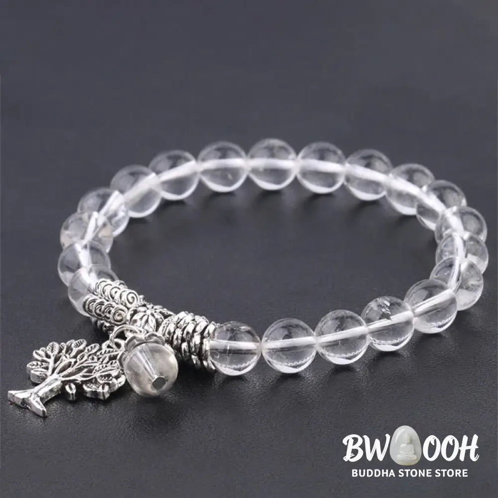 Buddha Stones Natural Gemstone Tree of Life Lucky Charm Stretch Bracelet - BWOOOH - Bracelet