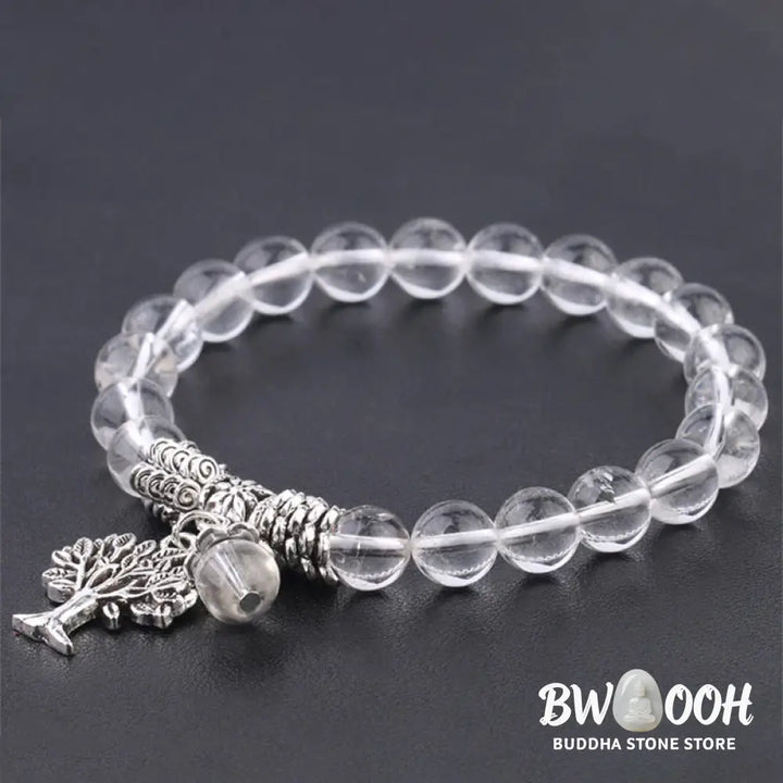 Buddha Stones Natural Gemstone Tree of Life Lucky Charm Stretch Bracelet - BWOOOH - Bracelet