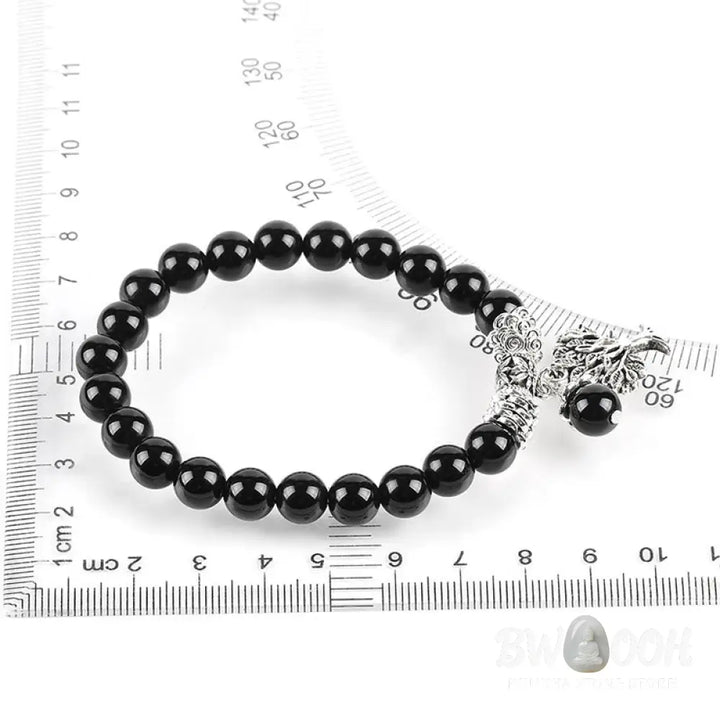 Buddha Stones Natural Gemstone Tree of Life Lucky Charm Stretch Bracelet - BWOOOH - Bracelet