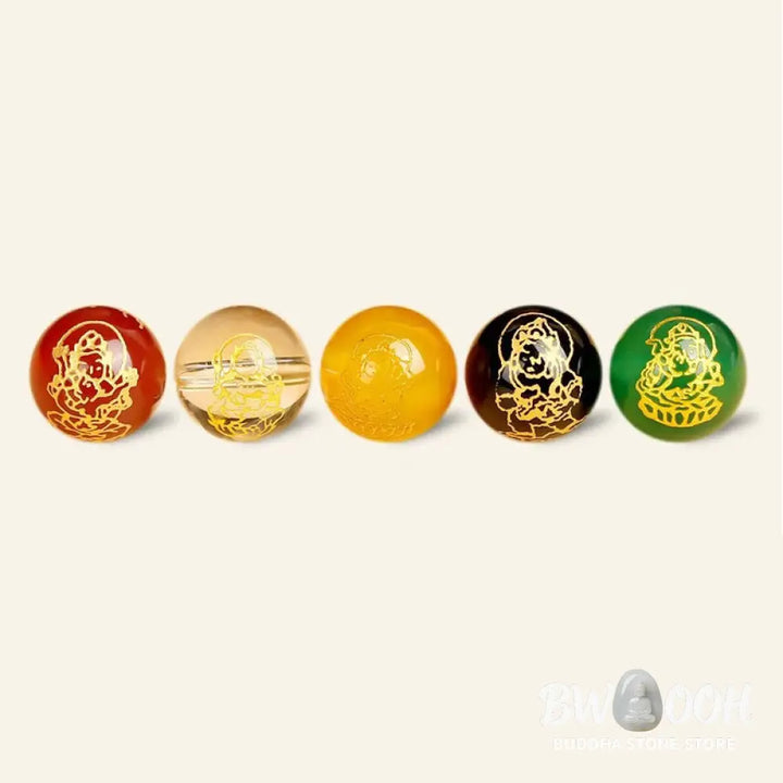 Buddha Stones Natural Gold Sheen Obsidian PiXiu Five Directions Gods of Wealth Protection Bracelet - BWOOOH - Bracelet