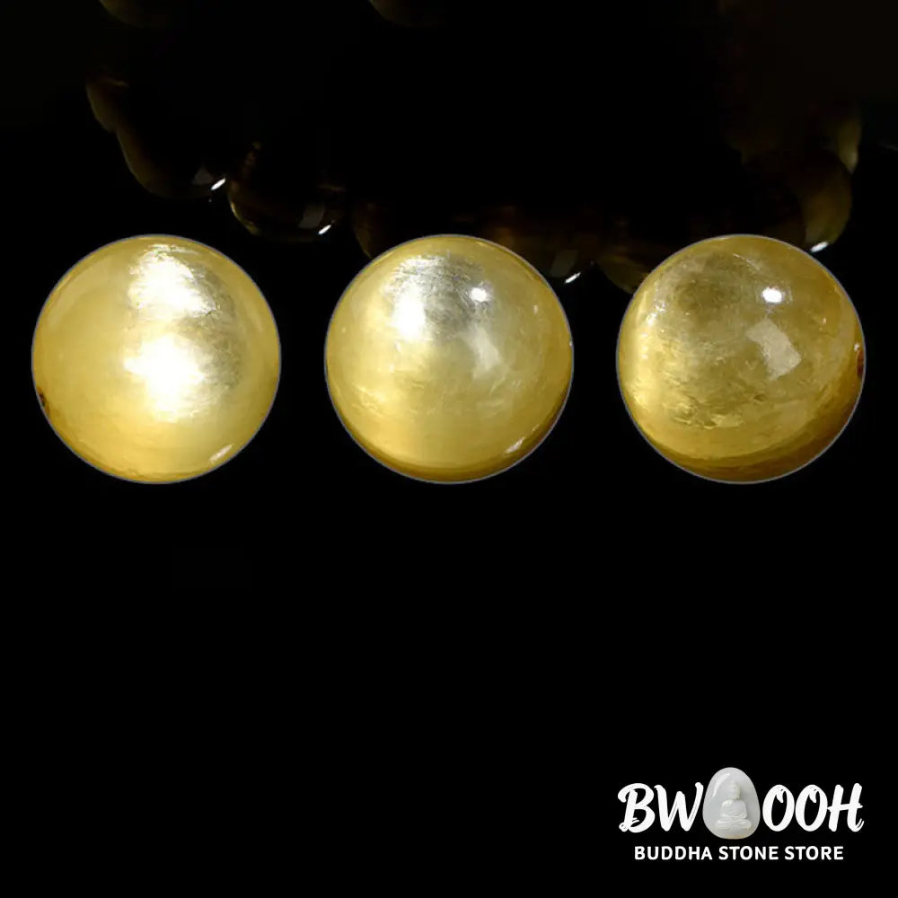 Buddha Stones Natural Golden Lepidolite Protection Prosperity Bracelet - BWOOOH - Bracelet