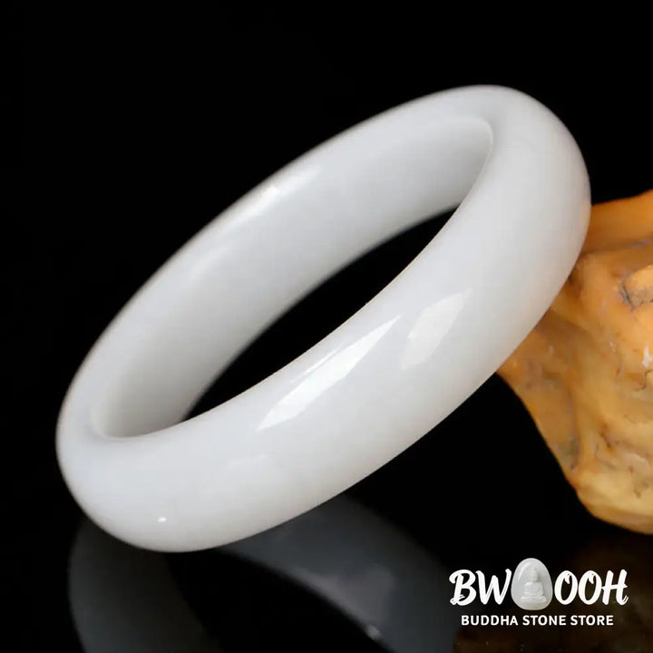 BWOOOH Natural Golden Silk Jade Wealth Luck Bracelet Bangle - Bracelet Bangle