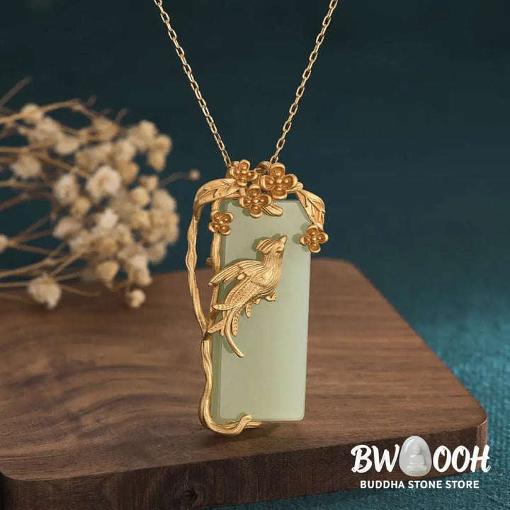 Buddha Stones Natural Green Aventurine Balance Necklace Pendant - BWOOOH - Green Aventurine - Necklaces &amp; Pendants