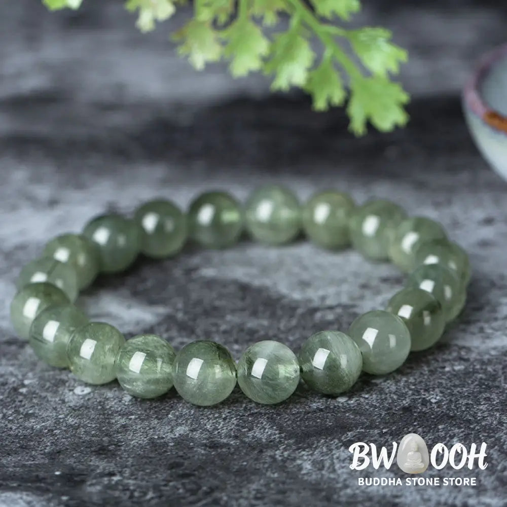 Buddha Stones Natural Green Crystal Blessing Wealth Bracelet - BWOOOH - Bracelet