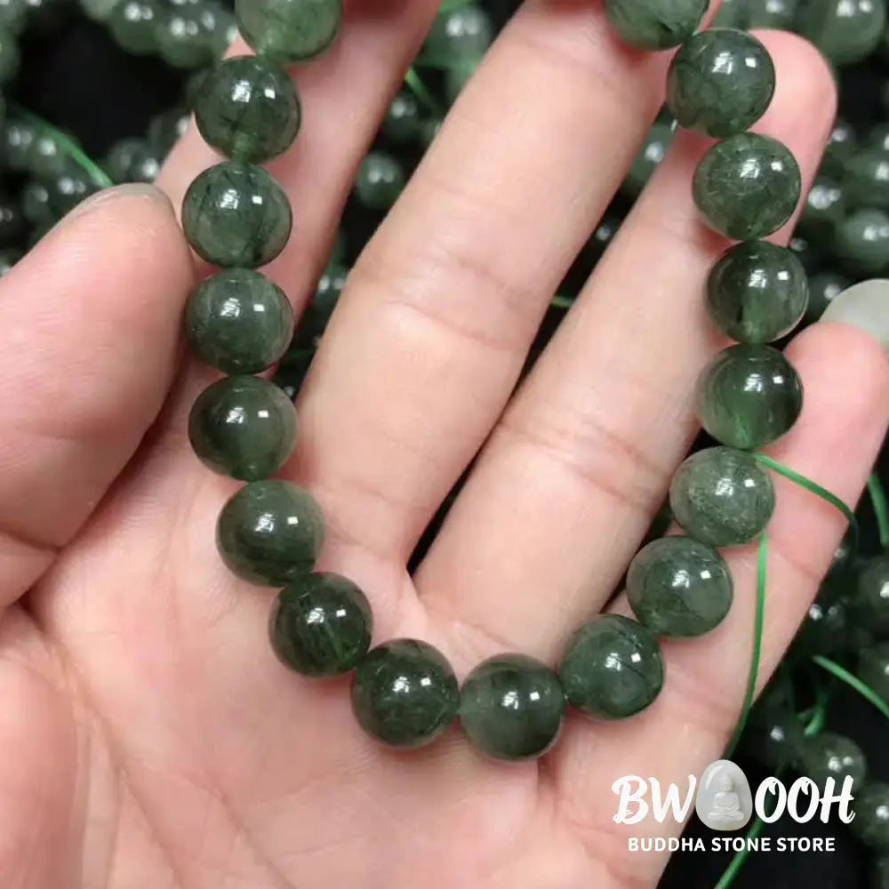 Buddha Stones Natural Green Crystal Blessing Wealth Bracelet - BWOOOH - Bracelet