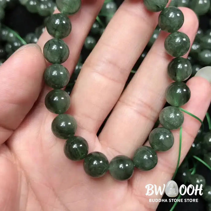 Buddha Stones Natural Green Crystal Blessing Wealth Bracelet - BWOOOH - Bracelet