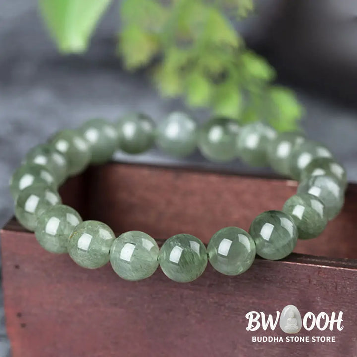 Buddha Stones Natural Green Crystal Blessing Wealth Bracelet - BWOOOH - Bracelet