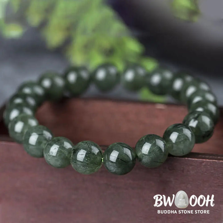 Buddha Stones Natural Green Crystal Blessing Wealth Bracelet - BWOOOH - Bracelet