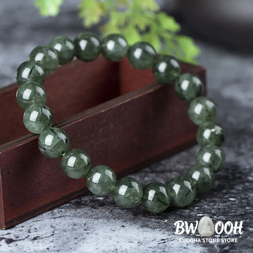 Buddha Stones Natural Green Crystal Blessing Wealth Bracelet - BWOOOH - Bracelet