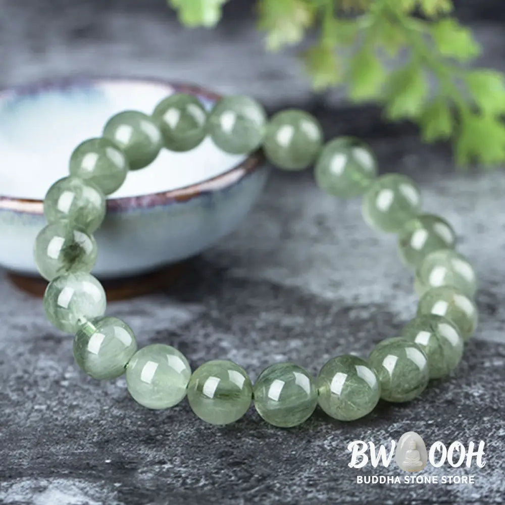 Buddha Stones Natural Green Crystal Blessing Wealth Bracelet - BWOOOH - Bracelet