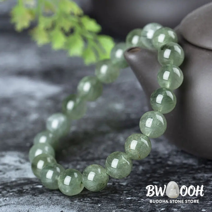 Buddha Stones Natural Green Crystal Blessing Wealth Bracelet - BWOOOH - Bracelet