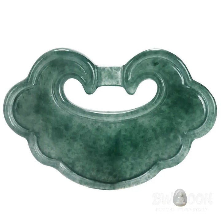 Buddha Stones Natural Green Jade Chinese Lock Charm Luck Necklace Pendant - BWOOOH - Jade(Prosperity♥Abundance)