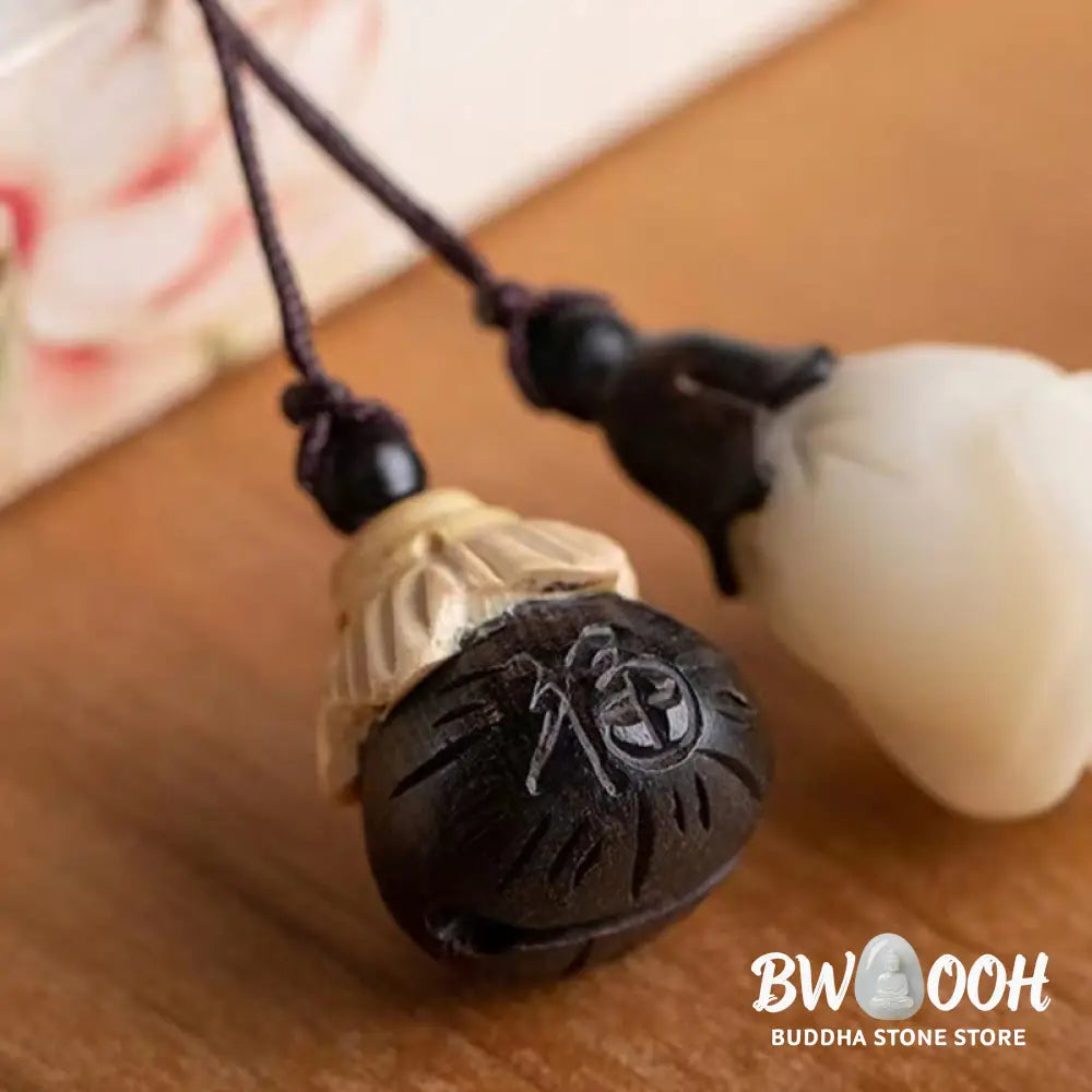 Buddha Stones Natural Green Sandalwood Bodhi Seed Soothing Bracelet - BWOOOH - Green Sandalwood&amp;Bodhi Seed - Bracelet