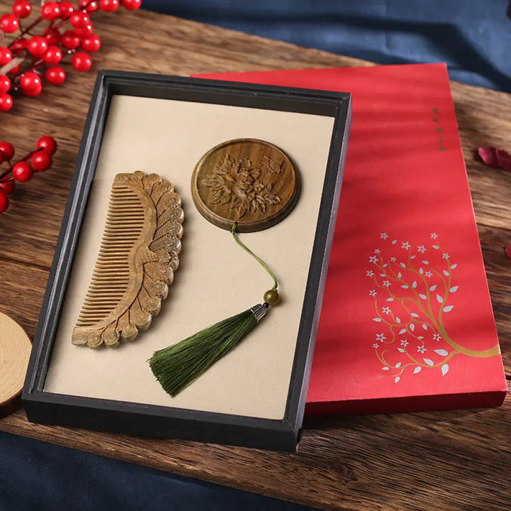 BWOOOH Natural Green Sandalwood Rosewood Lotus Flower Pea