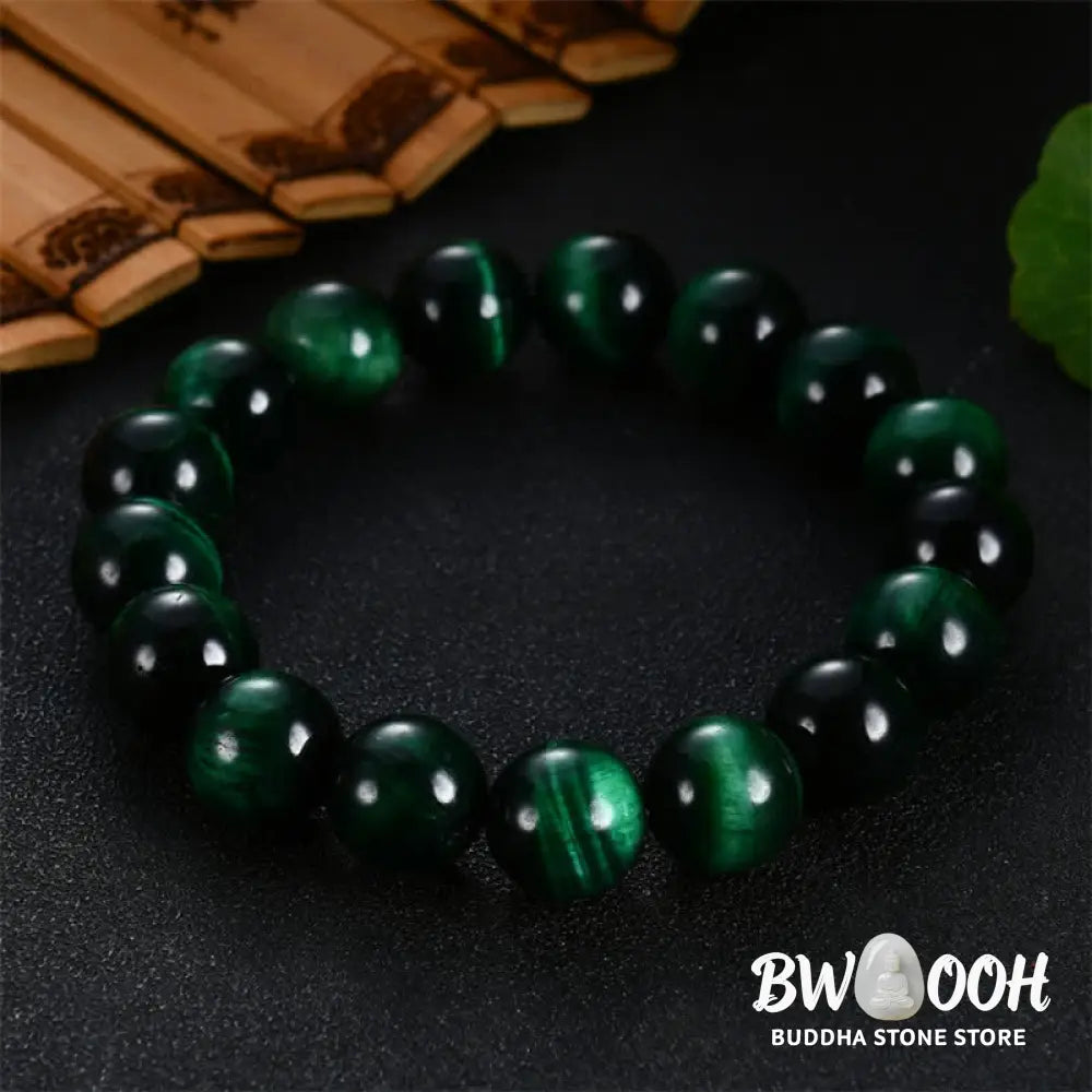 Buddha Stones Natural Green Tiger Eye Strength Bracelet - BWOOOH - Bracelet