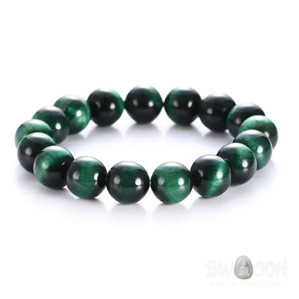 Buddha Stones Natural Green Tiger Eye Strength Bracelet - BWOOOH - Bracelet