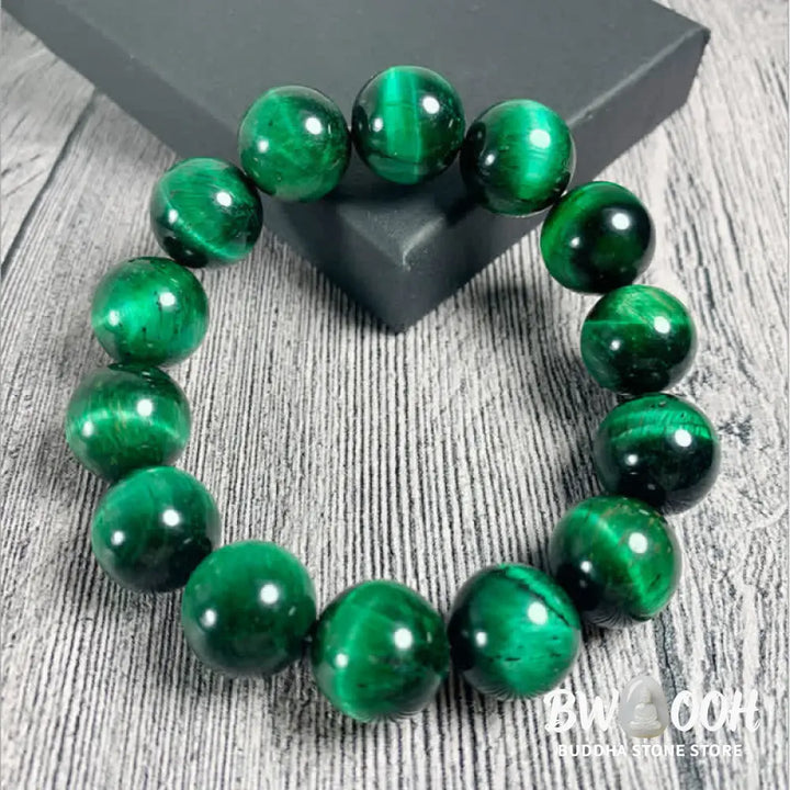 Buddha Stones Natural Green Tiger Eye Strength Bracelet - BWOOOH - Bracelet