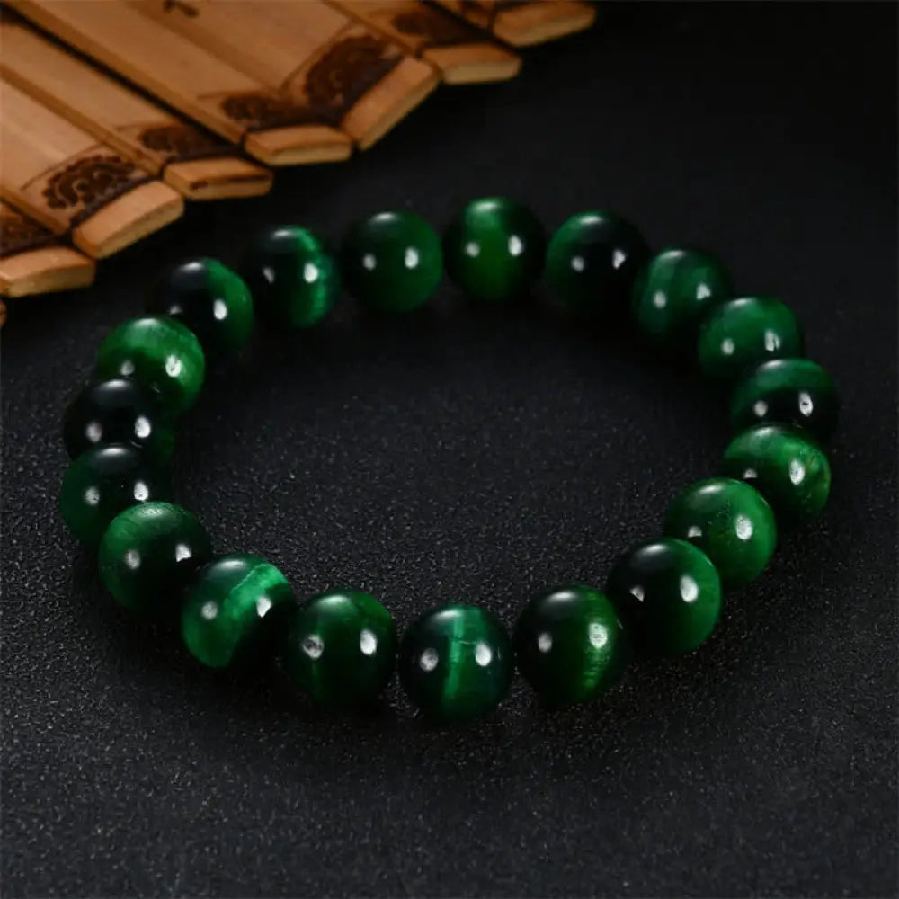 BWOOOH Natural Green Tiger Eye Strength Bracelet - BWOOOH - 6mm - Bracelet