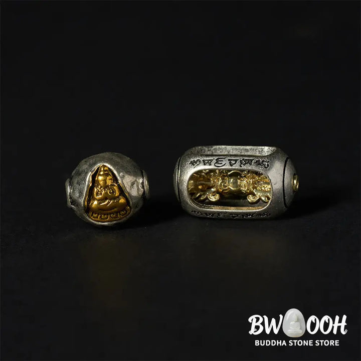BWOOOH Natural Grey Jasper Kambamba Jasper Om Mani Padme 