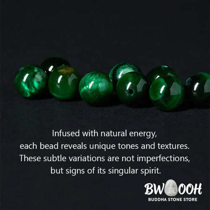 BWOOOH Natural Grey Jasper Kambamba Jasper Tiger Eye Om M