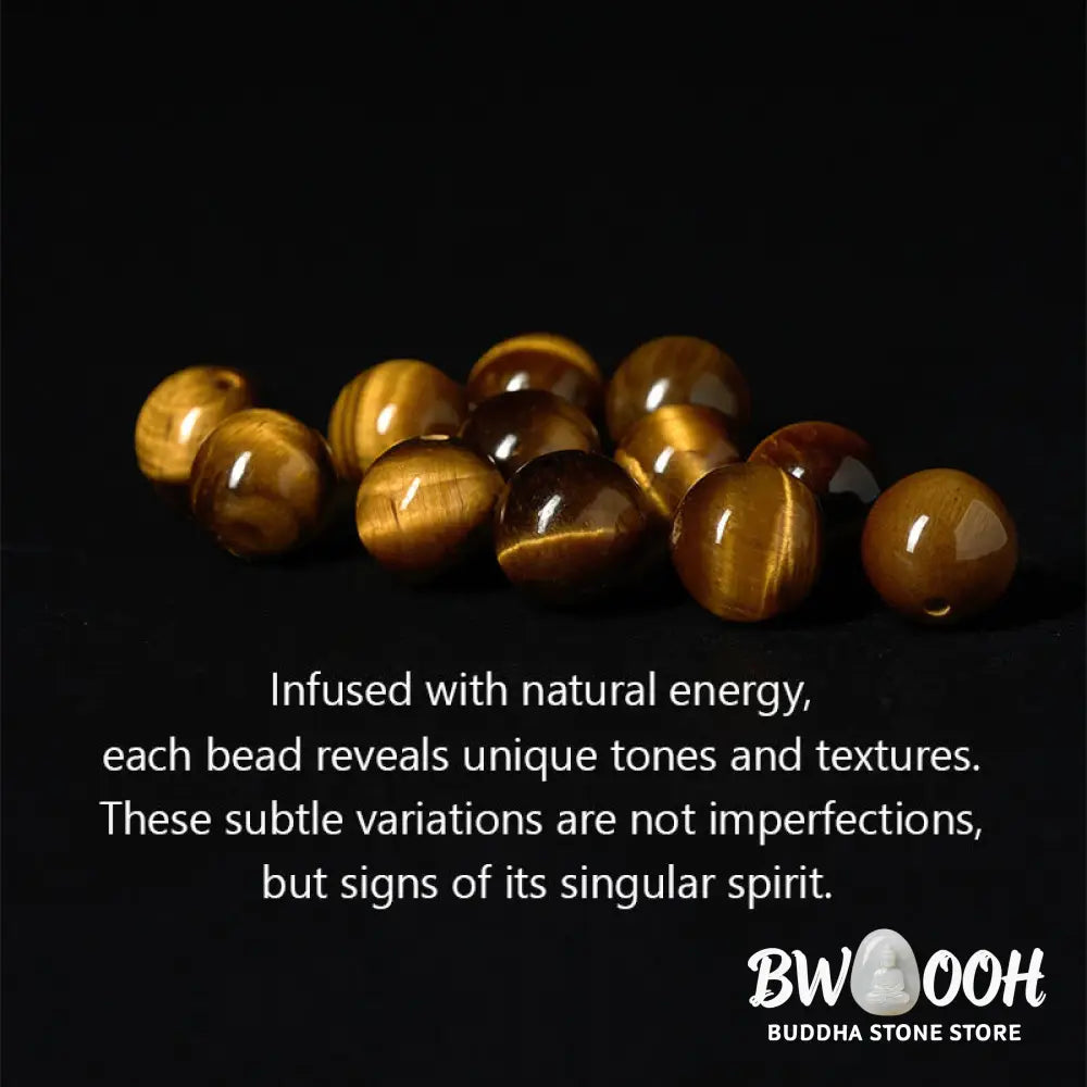 BWOOOH Natural Grey Jasper Kambamba Jasper Tiger Eye Om M