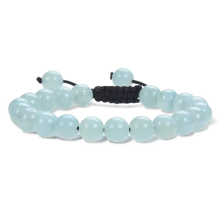 Buddha Stones Natural Healing Power Gemstone Crystal Beads Unisex Adjustable Macrame Bracelet - BWOOOH - Amazonite