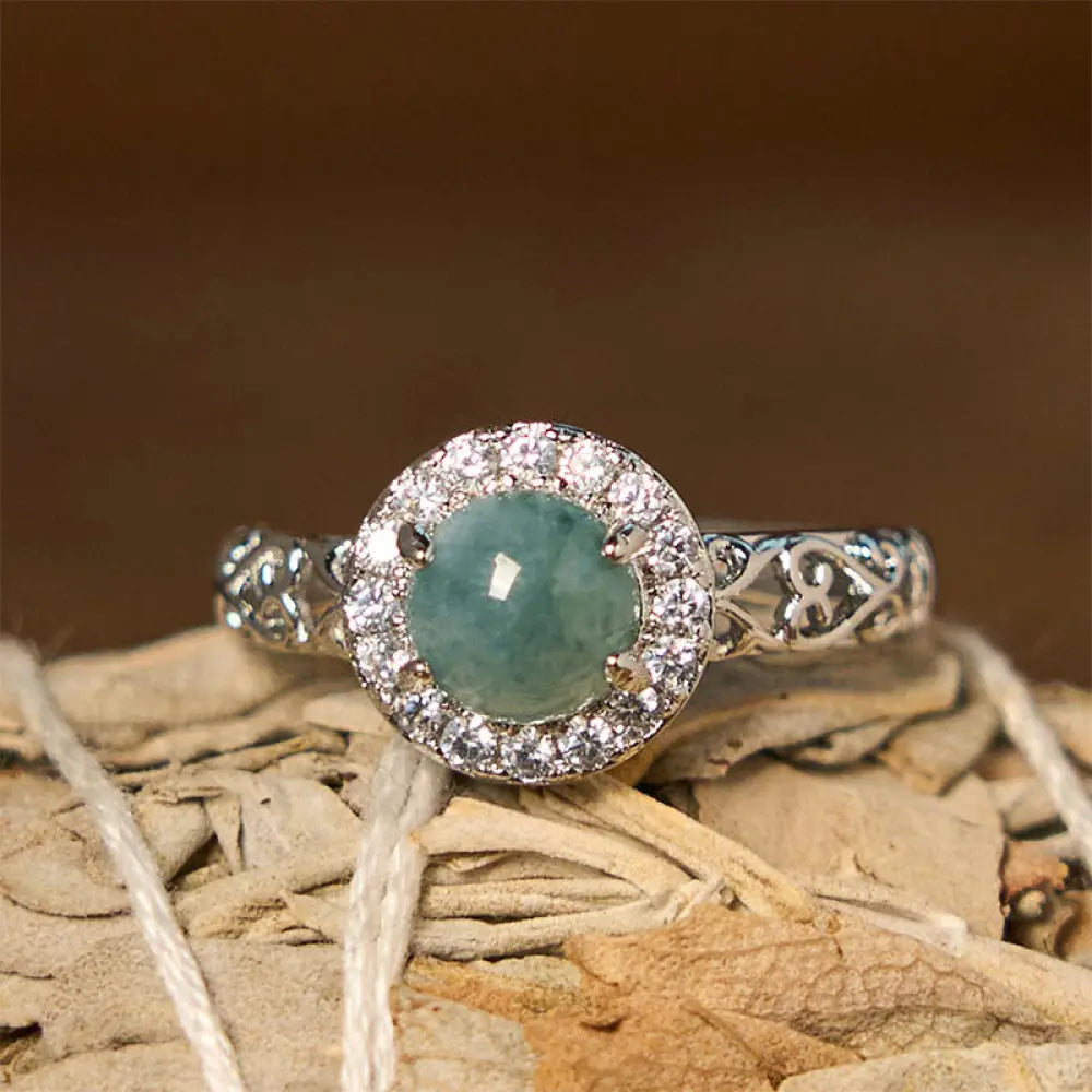 BWOOOH Natural Hetian Jade Egg Ruyi Stick Pattern Luck Ring — Jade jade bracelet for spiritual healing and mindful living