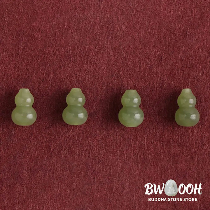 Buddha Stones Natural Hetian Jade Gourd Protection Luck Braided Bracelet Anklet - BWOOOH - Bracelet Anklet