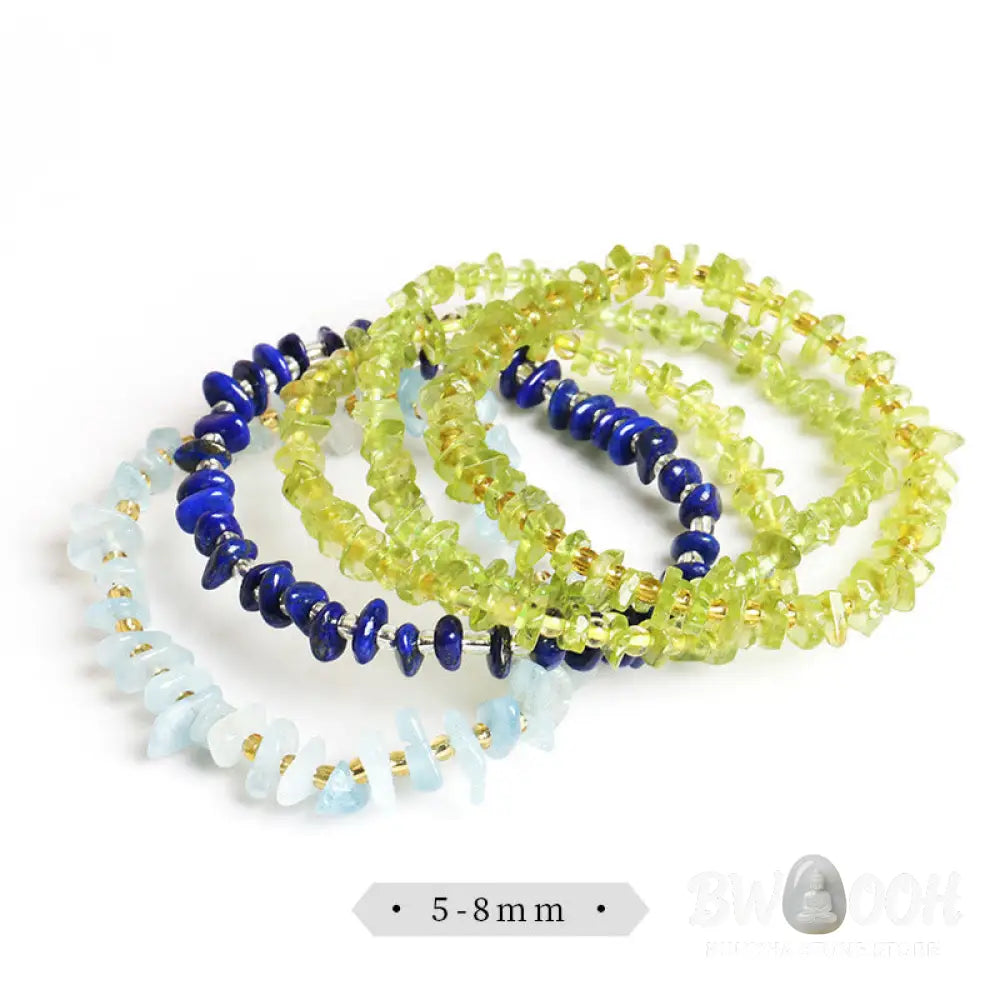 BWOOOH Natural Irregular Shape Stone Crystal Meditation Balance Bracelet | spiritual healing bracelet