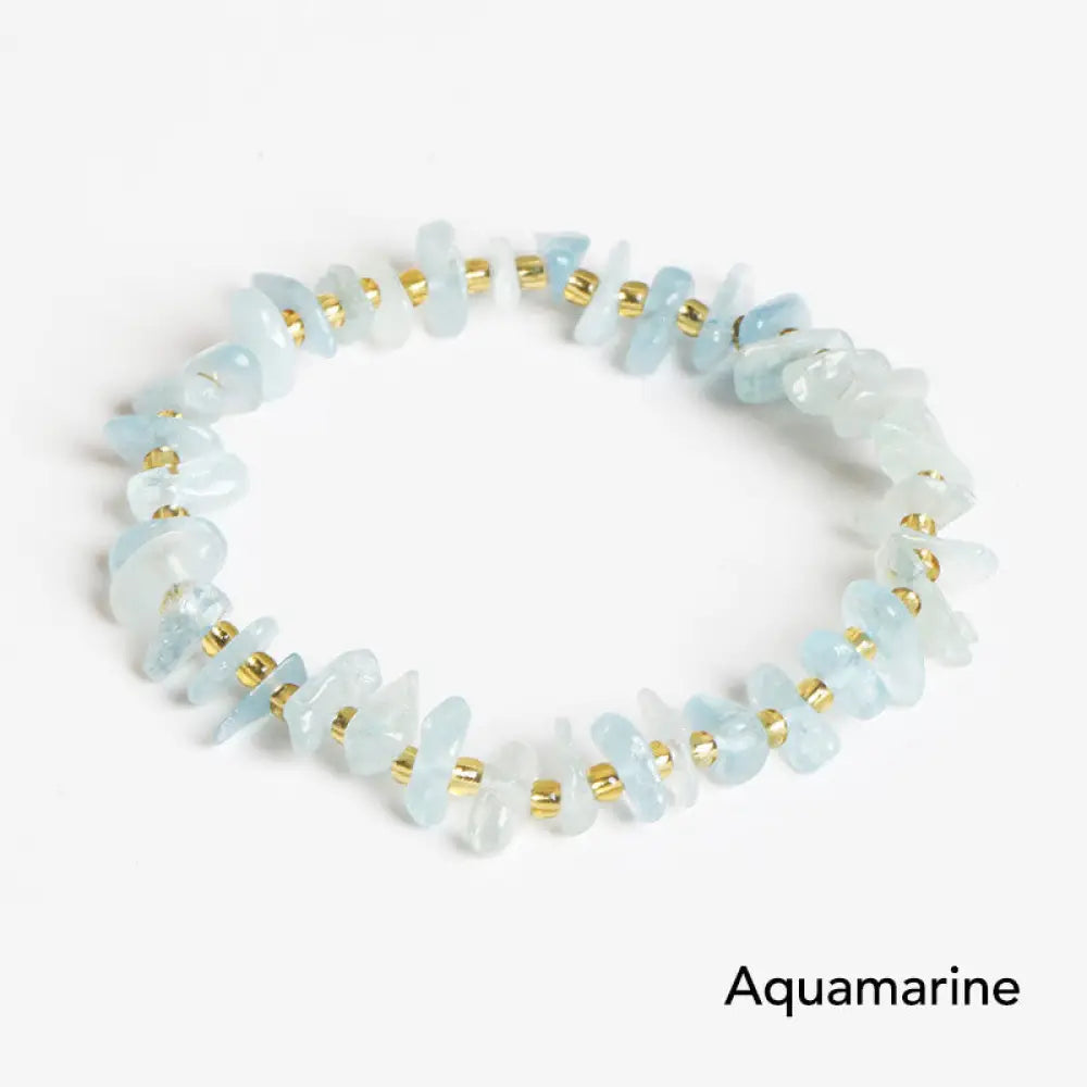 BWOOOH Natural Irregular Shape Stone Crystal Meditation Balance Bracelet | spiritual healing bracelet