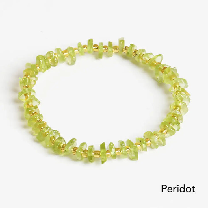 BWOOOH Natural Irregular Shape Stone Crystal Meditation Balance Bracelet | spiritual healing bracelet