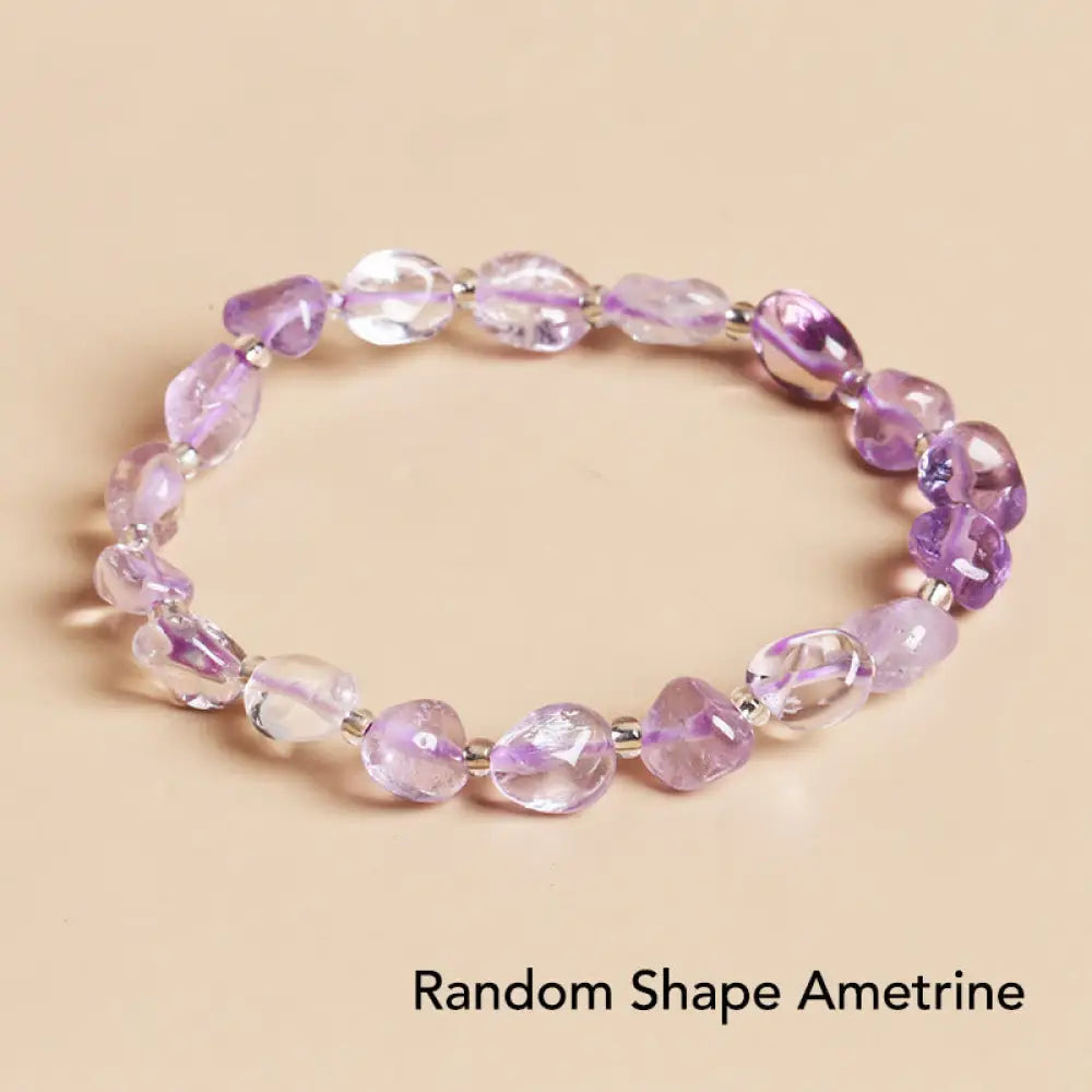 BWOOOH Natural Irregular Shape Stone Crystal Meditation Balance Bracelet | spiritual healing bracelet