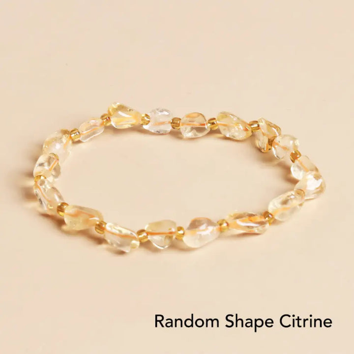 BWOOOH Natural Irregular Shape Stone Crystal Meditation Balance Bracelet | spiritual healing bracelet