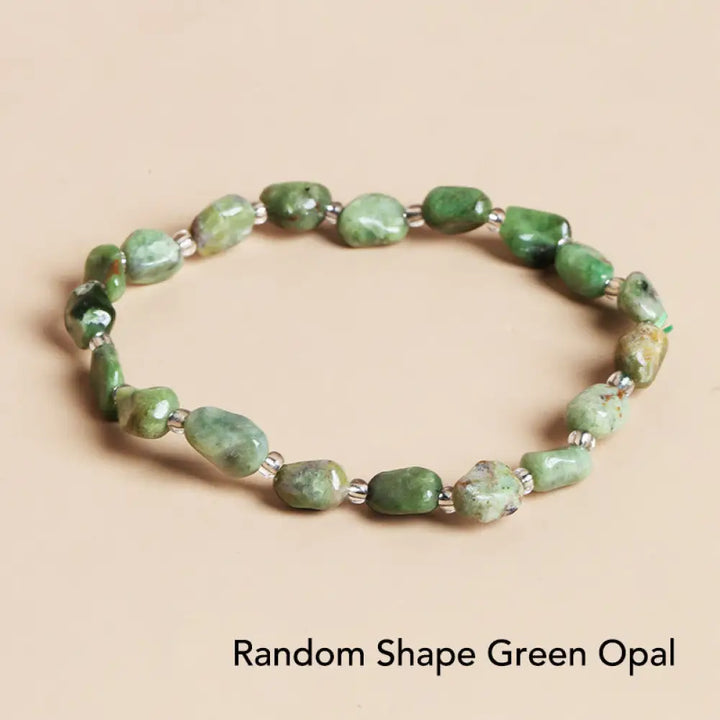 BWOOOH Natural Irregular Shape Stone Crystal Meditation Balance Bracelet | spiritual healing bracelet