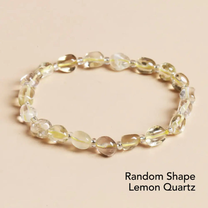 BWOOOH Natural Irregular Shape Stone Crystal Meditation Balance Bracelet | spiritual healing bracelet