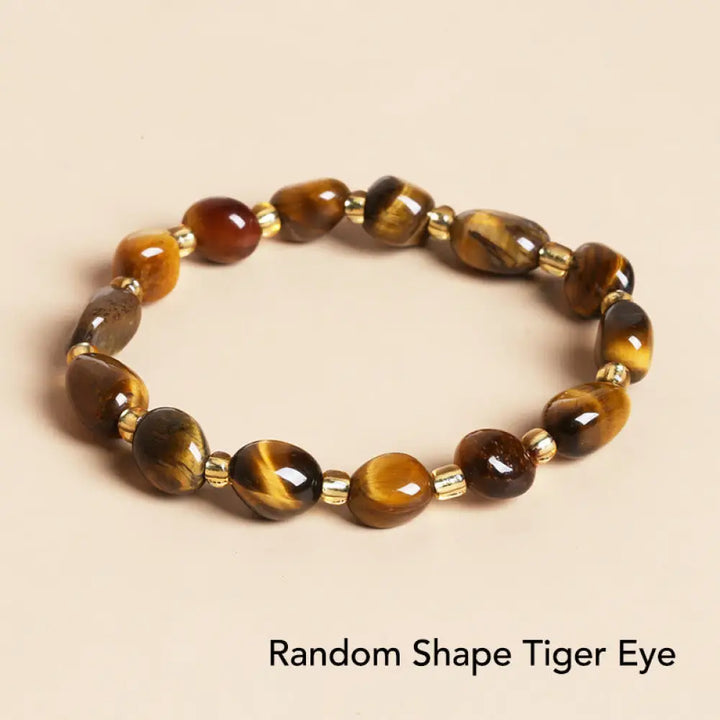 BWOOOH Natural Irregular Shape Stone Crystal Meditation Balance Bracelet | spiritual healing bracelet