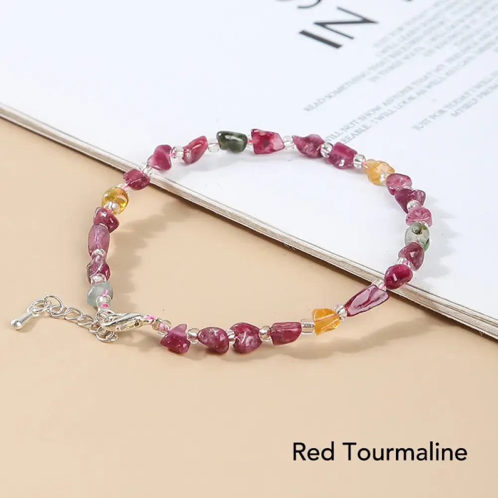 BWOOOH Natural Irregular Shape Stone Crystal Meditation Balance Bracelet | spiritual healing bracelet