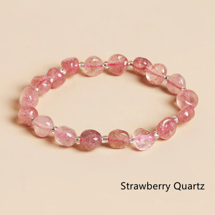 BWOOOH Natural Irregular Shape Stone Crystal Meditation Balance Bracelet | spiritual healing bracelet