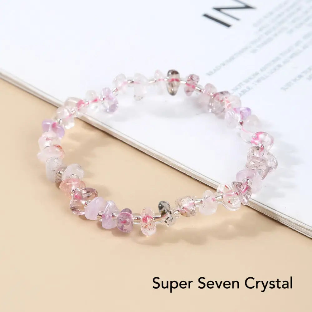 BWOOOH Natural Irregular Shape Stone Crystal Meditation Balance Bracelet | spiritual healing bracelet