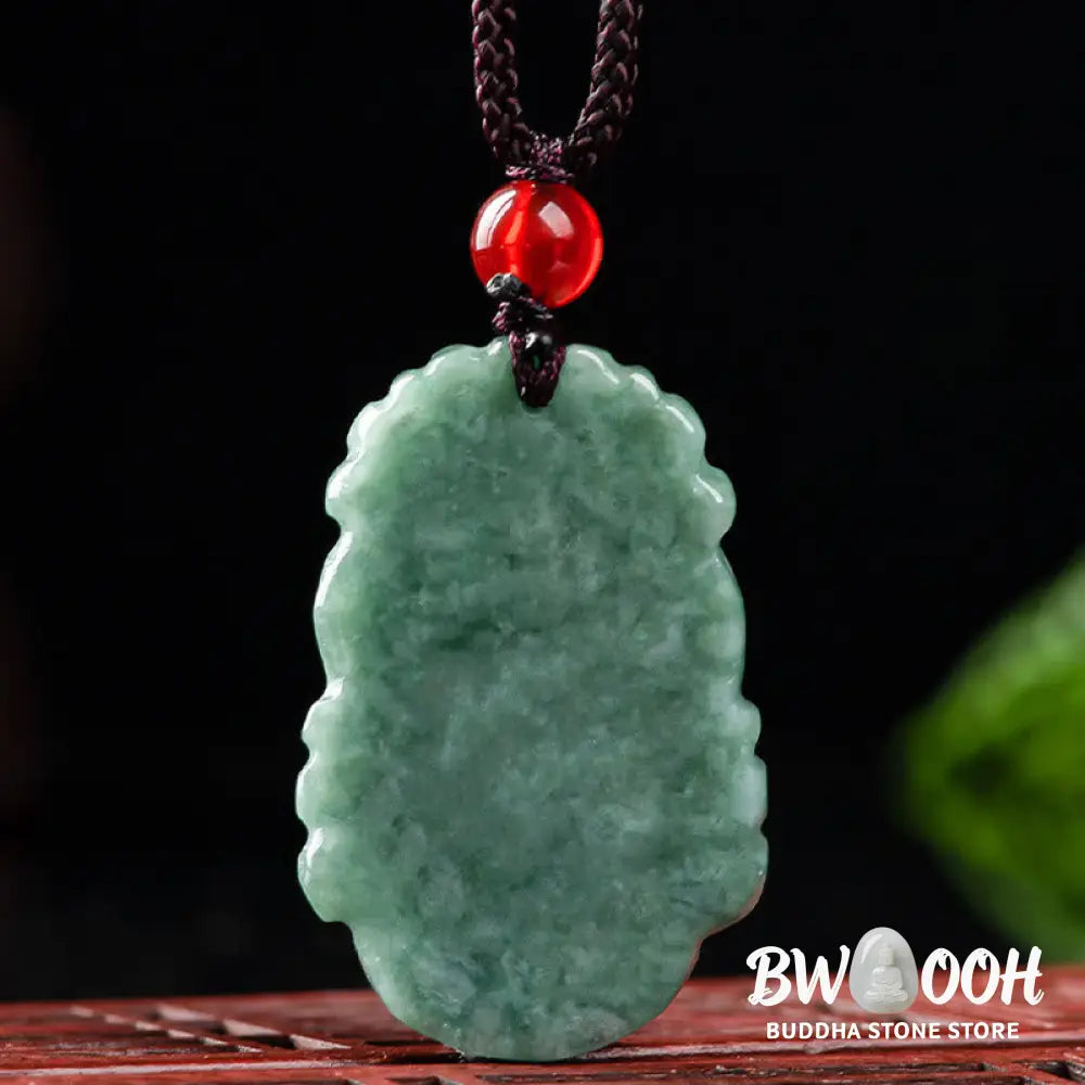 Buddha Stones Natural Jade 12 Chinese Zodiac Prosperity Necklace Pendant - BWOOOH - Necklaces &amp; Pendants