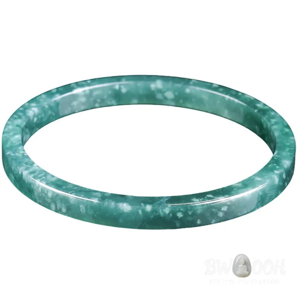 Buddha Stones Natural Jade Abundance Thin Bracelet Bangle - BWOOOH - Bracelet Bangle