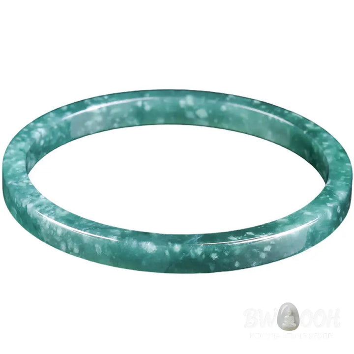 Buddha Stones Natural Jade Abundance Thin Bracelet Bangle - BWOOOH - Bracelet Bangle