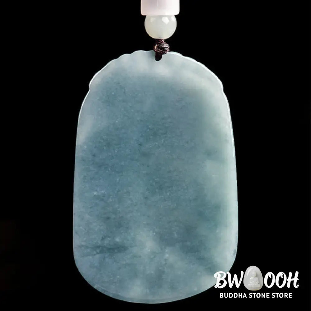 Buddha Stones Natural Jade Carving Double Koi Fish Rope Prosperity Necklace Pendant - BWOOOH - Koi Fish / Natural